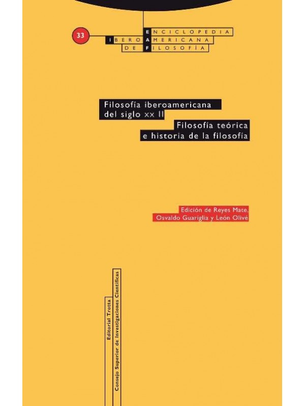 Filosofía iberoamericana del siglo XX. Volumen 33/2