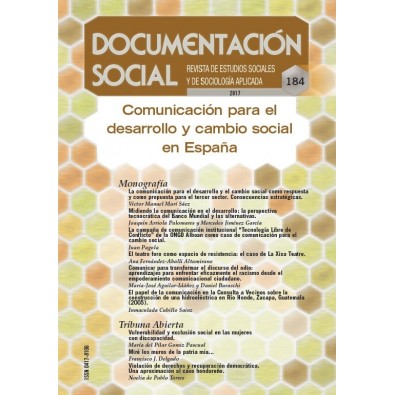 Documentación Social 184. Comunicación para el desarrollo y cambio social en España