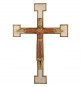 Cristo Sacerdote rojo con cruz blanca 33 cm. 