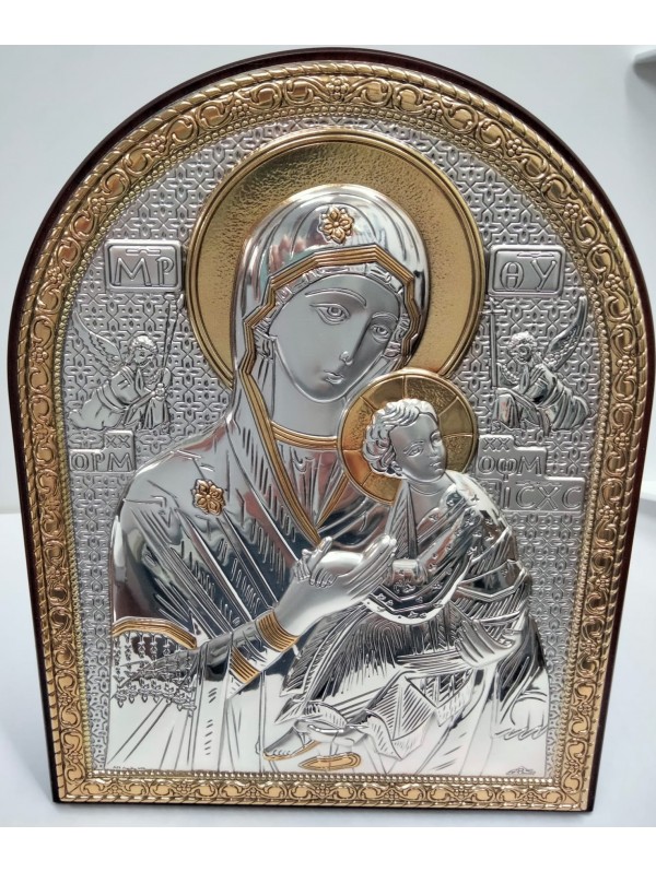 Cuadro plata bilaminada Virgen Perpetuo Socorro