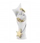 Pesebre Estrella Blanco Dorado 16 cm.