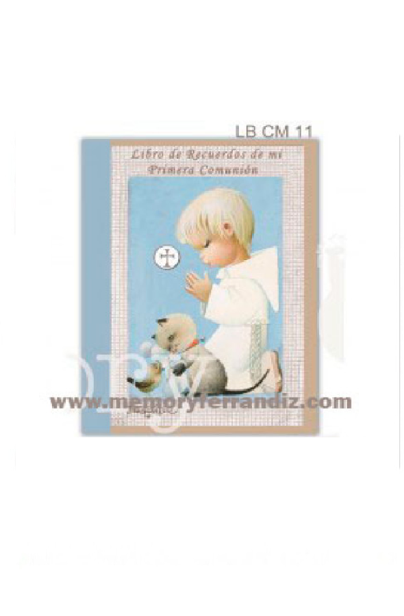 Libro de Recuerdos de mi primera comunión niño azul