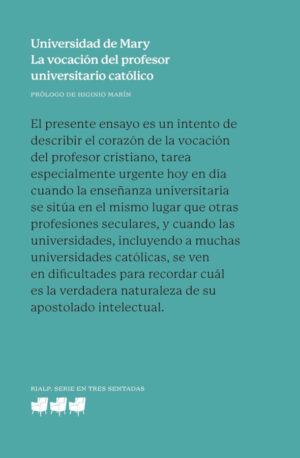 La vocación del profesor universitario católico