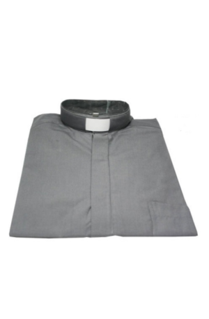 Camisa Gris Claro Manga Larga