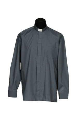 Camisa Gris Oscura Manga Larga