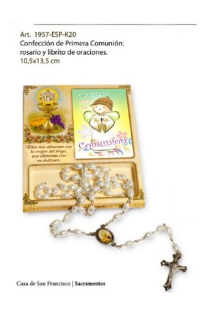 Rosariera y libro de oraciones