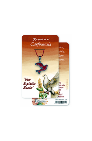 Blíster colgante de metal con símbolos sacramentos 2,5 cm.