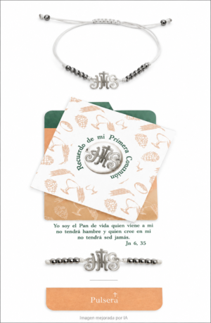 Pulsera de cuerda regulable con simbolos de metal