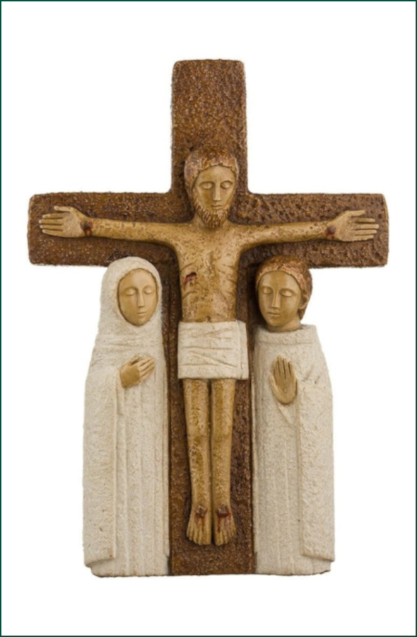 Cruz compasion calvario 23 cm.
