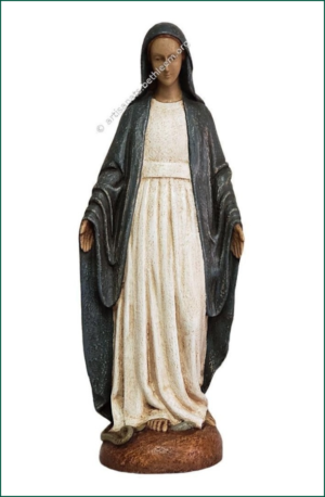 Virgen Milagrosa Manto Azul 28 cm.