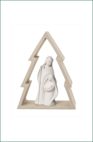 Pesebre, Abeto Navideño. 16 cm. Global Argenti