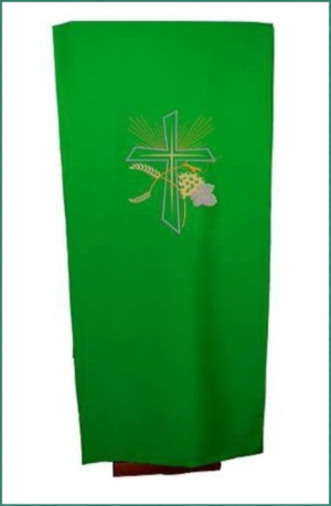 Cubre Ambón verde bordado