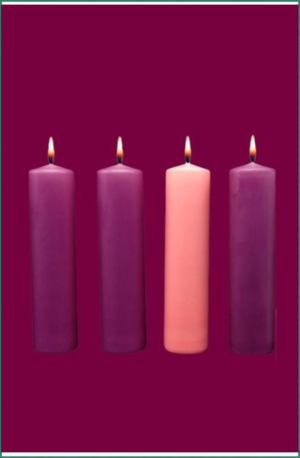 Juego 4 Velas Adviento