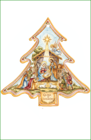 Cuadro Arbol tipo ceramica 19,5 cm tonos marrones
